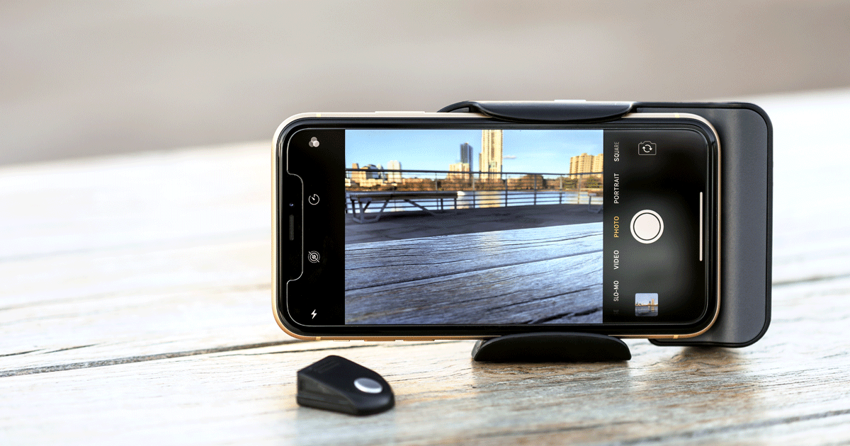 Photogrip Qi Support téléphone bluetooth