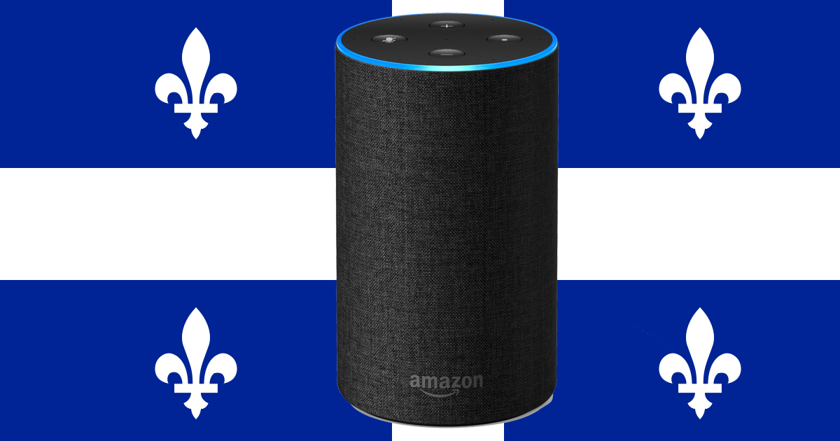 Alexa Echo français canadien québécois