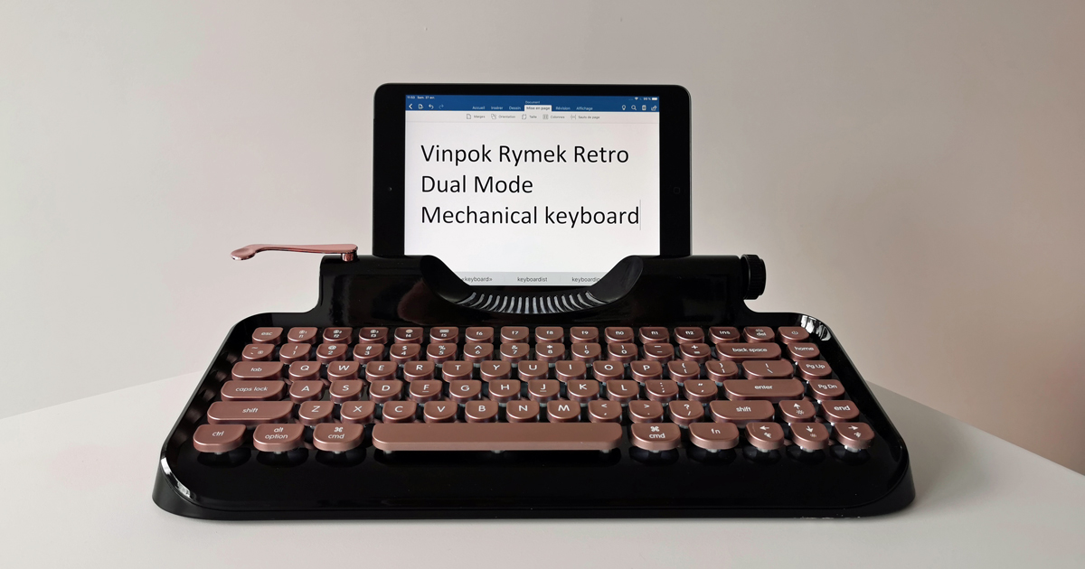 Vinpok Rymek Retro Dual Mode Mechanical Keyboard clavier sans fil bluetooth