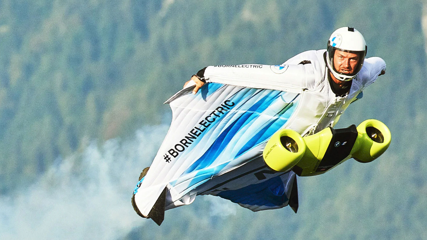 aile volante BMW wingsuit électrique